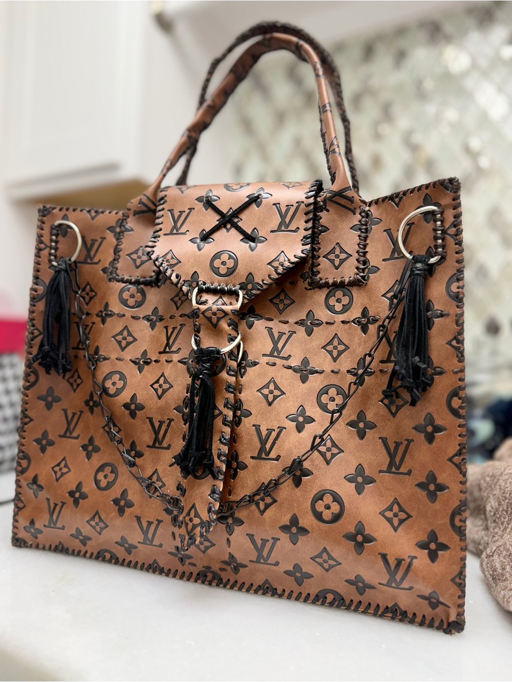 ONE OF A KIND HAND STITCHED LUXURY PURSE